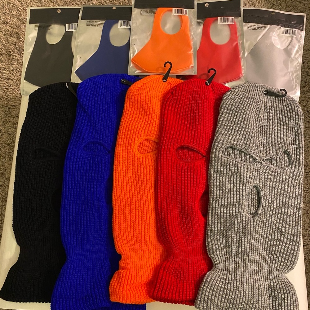 - 3 hole ski mask bundle of 5